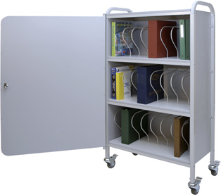 Winco Rolling Ring Binder Cart